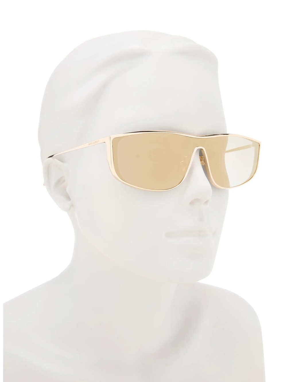 Gold Shield Sunglasses - Designer Women’s Fashion Shades SAINT LAURENT AUTHENTIC